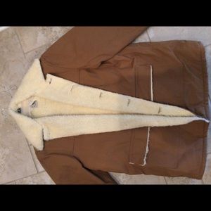 NEW CARHARTT SHEARLING LINED COAT SZ 46